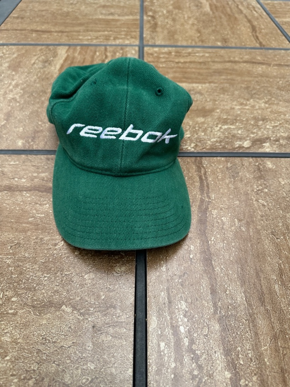 Reebok Forest Green Script Logo Cap kids